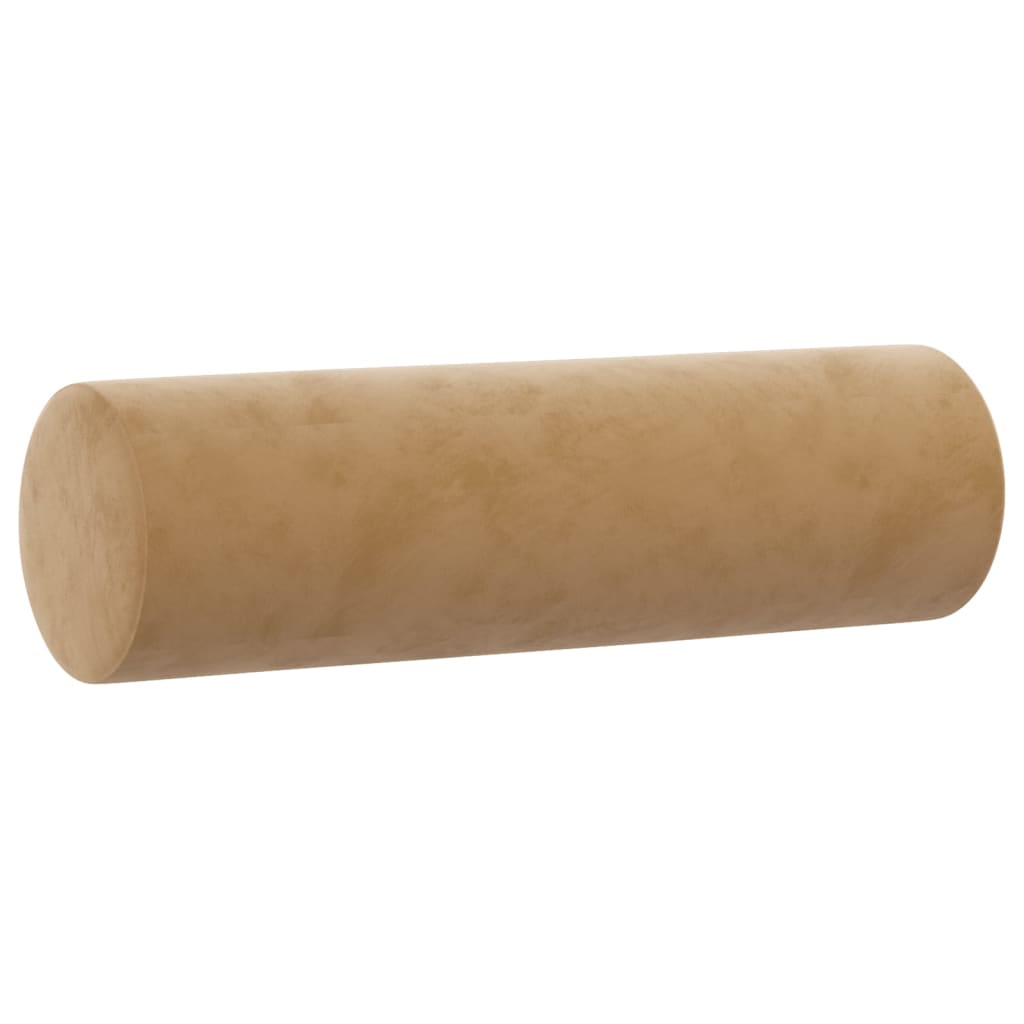 2 pcs conjunto de sofás com almofadas veludo castanho