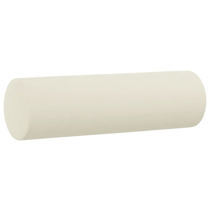 2 pcs conjunto de sofás com almofadas veludo cor creme