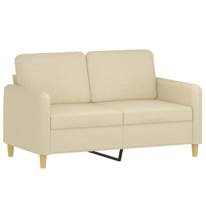3 pcs sofa set with cushions cream color fabric