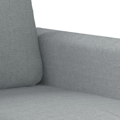 4 pcs conjunto de sofás com almofadas tecido cinzento-claro