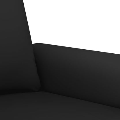 3 pcs sofa set with black velvet cushions