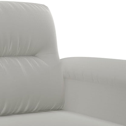 4 pcs conjunto sofás c/ almofadas tecido microfibra cinza-claro