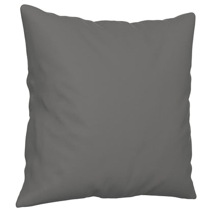 2 pcs conjunto sofás c/ almofadas microfibra cinza-escuro