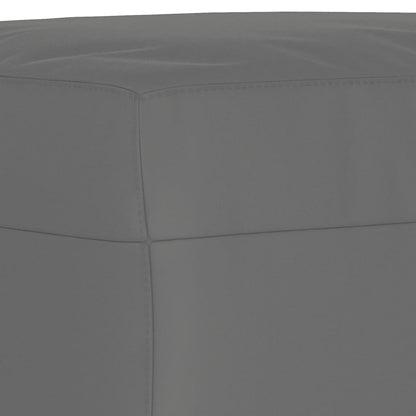 3 pcs conjunto sofás c/ almofadas microfibra cinza-escuro