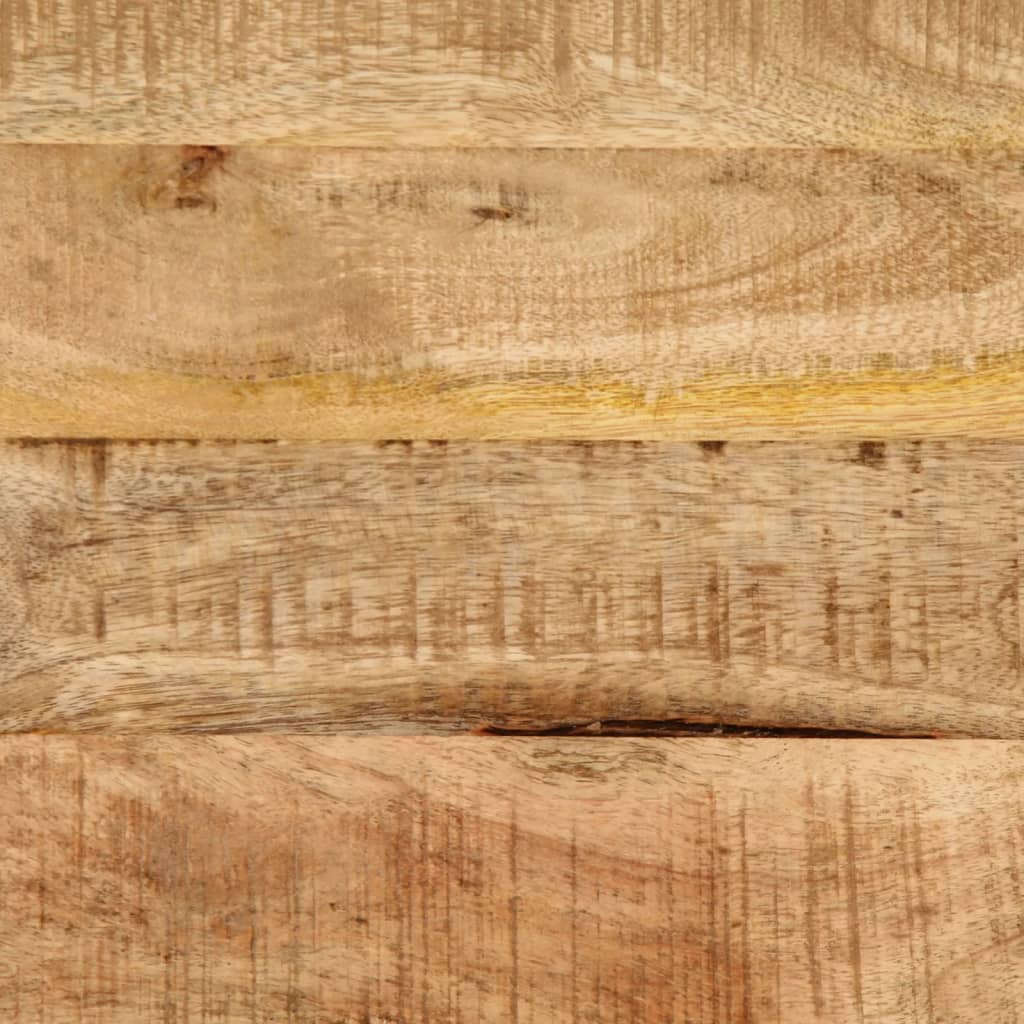 Bedside table 40x30x52.5 cm solid rough mango wood