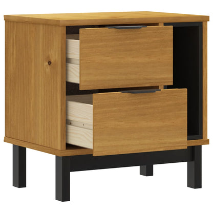 FLAM bedside table 49x35x50 cm solid pine wood