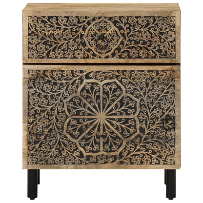 Bedside table 50x33x60 cm solid mango wood