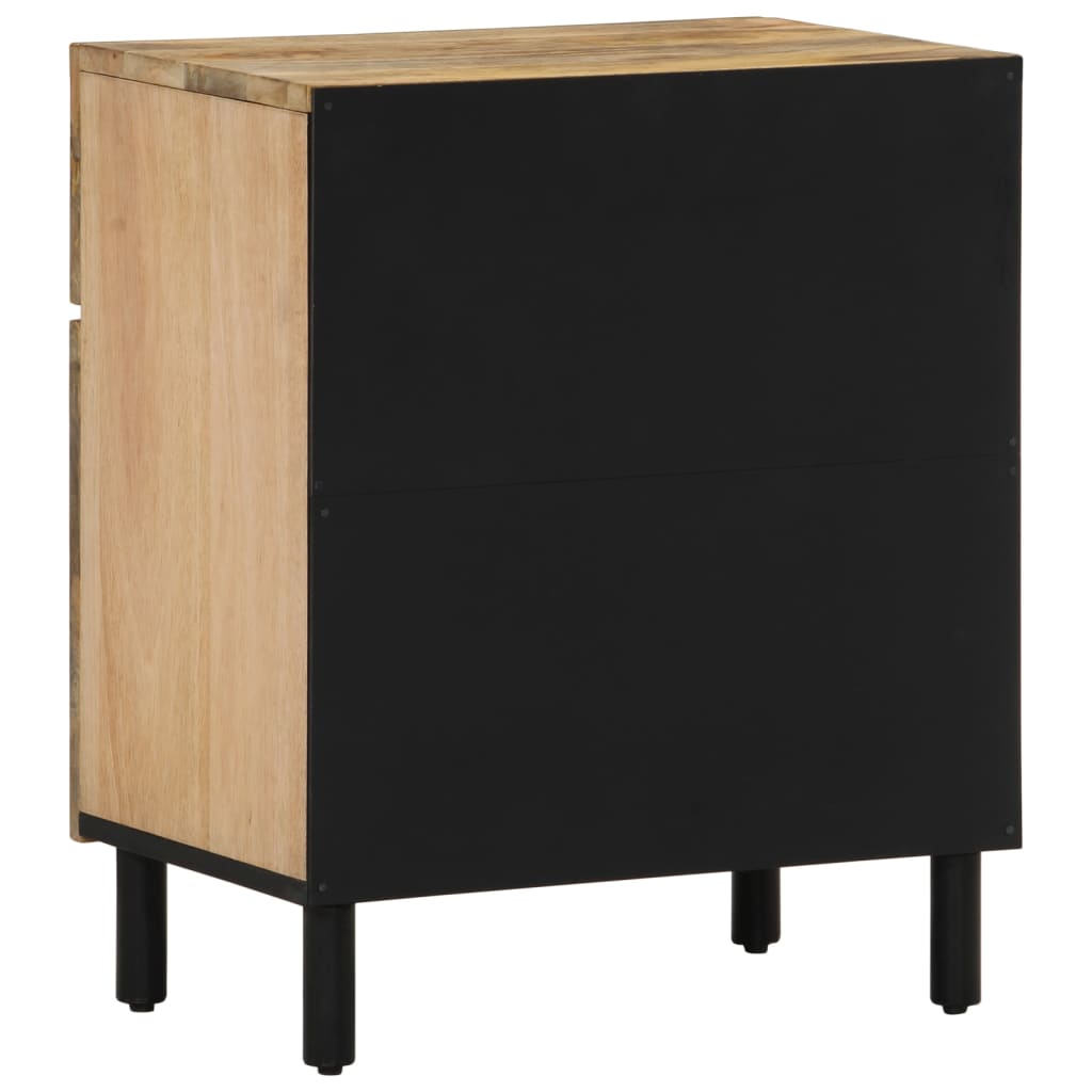 Bedside table 50x33x60 cm solid mango wood