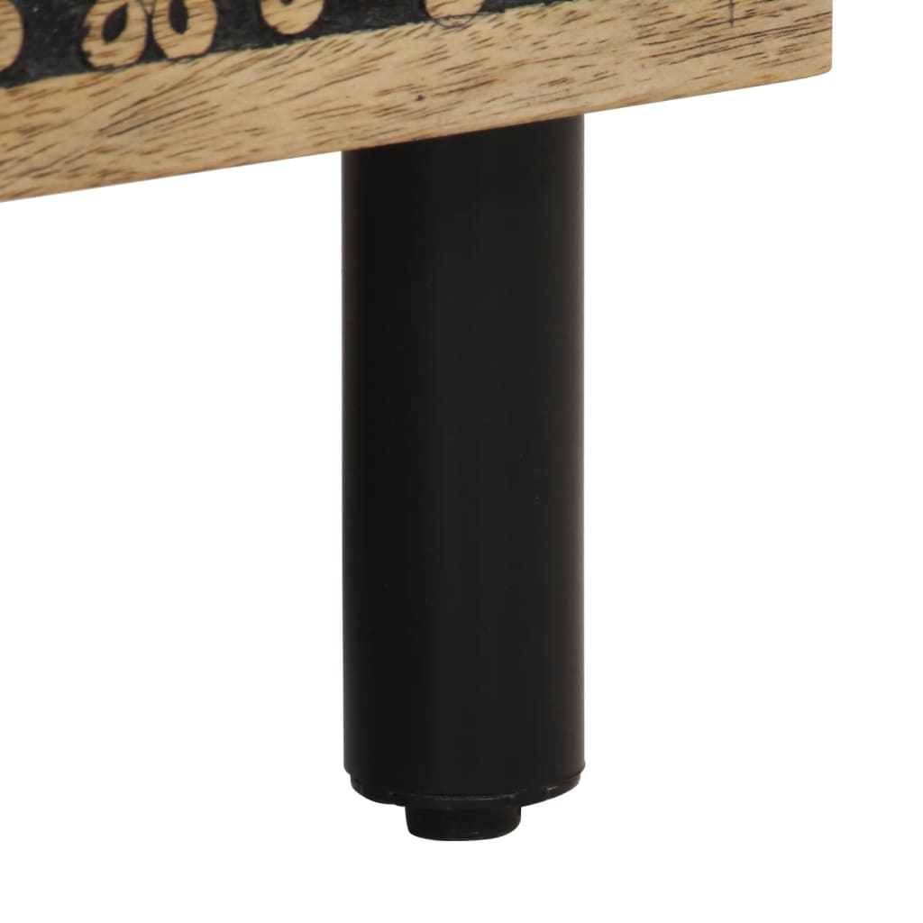 Bedside table 50x33x60 cm solid mango wood