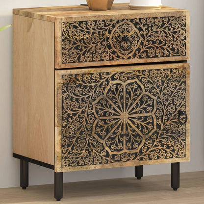 Bedside table 50x33x60 cm solid mango wood
