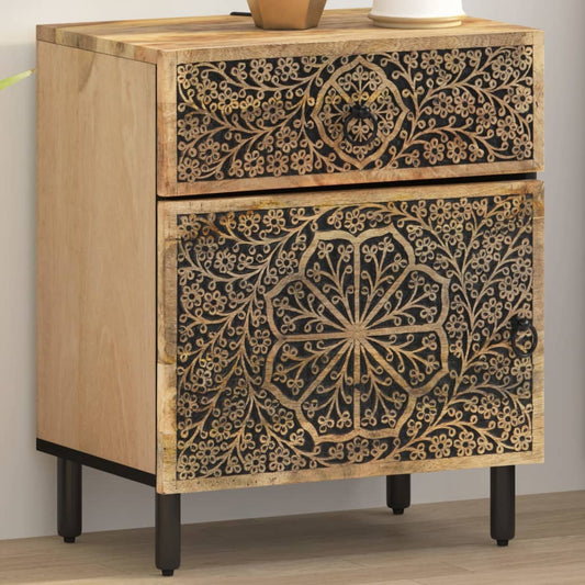 Bedside table 50x33x60 cm solid mango wood