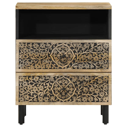 Bedside table 50x33x60 cm solid mango wood