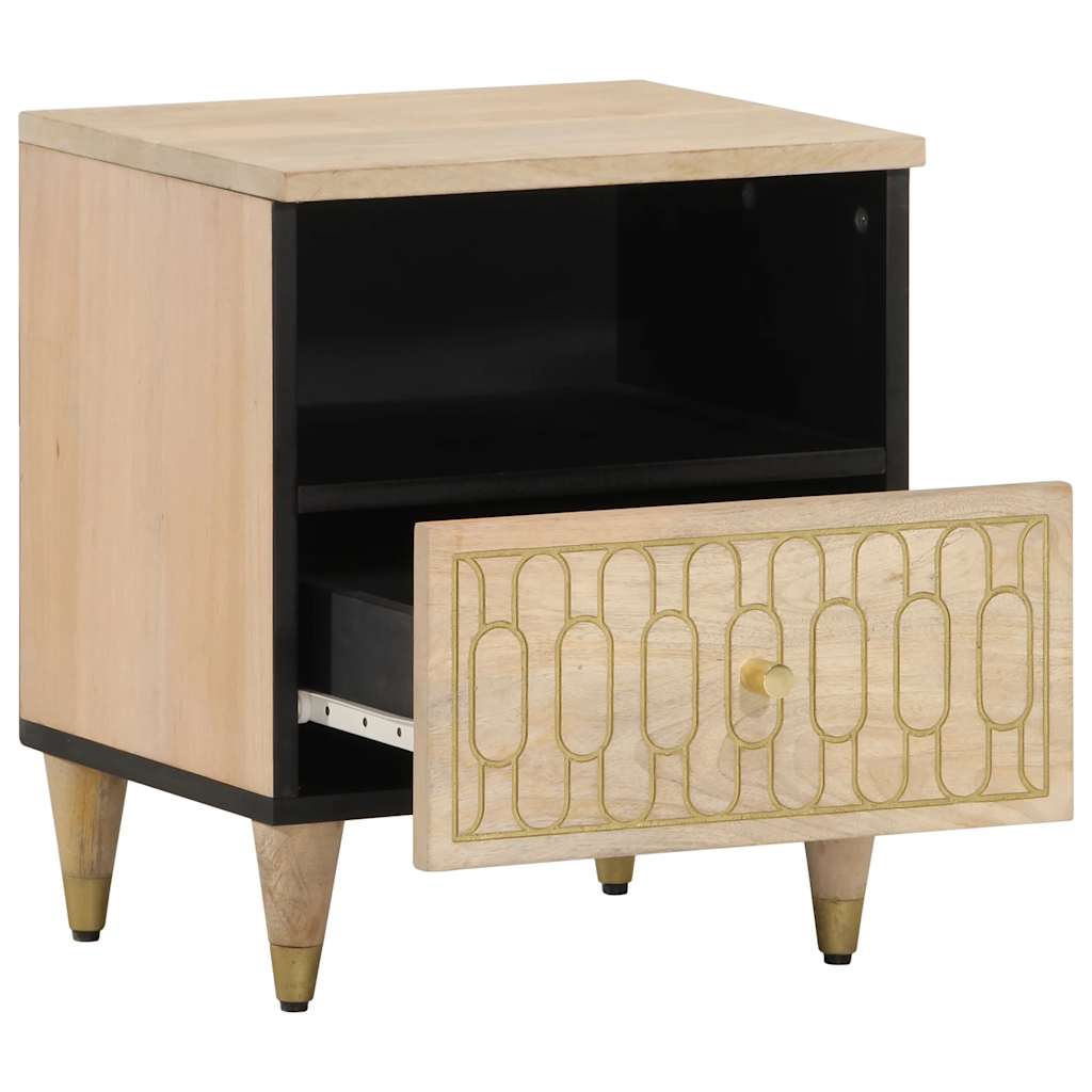 Bedside tables 2 pcs 40x33x46 cm solid mango wood