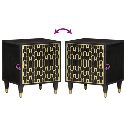 Bedside table 40x33x46 cm solid mango wood