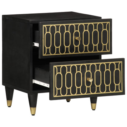Bedside tables 2 pcs 40x33x46 cm solid mango wood
