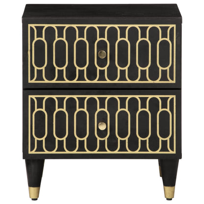 Bedside tables 2 pcs 40x33x46 cm solid mango wood