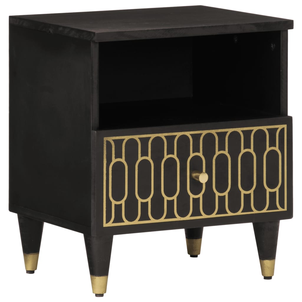 Bedside tables 2 pcs 40x33x46 cm solid mango wood