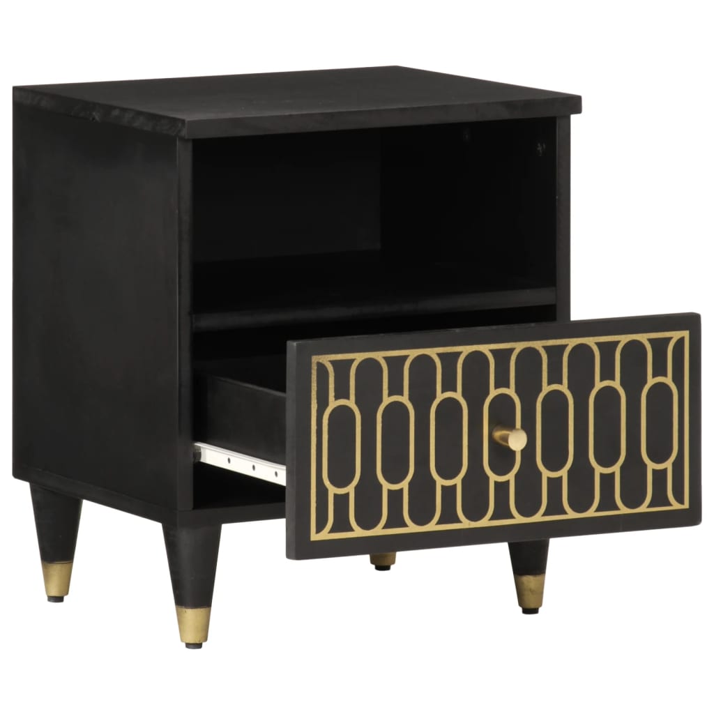 Bedside tables 2 pcs 40x33x46 cm solid mango wood
