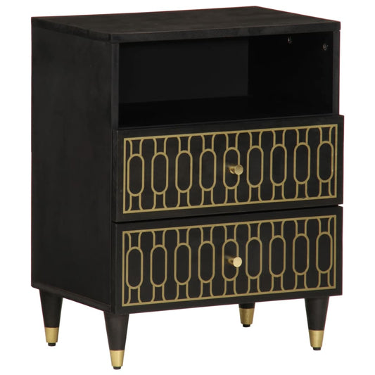 Bedside table 50x33x60 cm solid mango wood