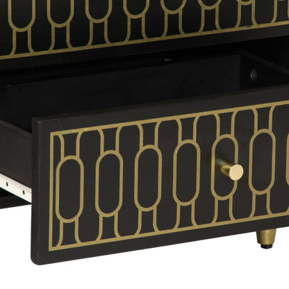 Bedside table 50x33x60 cm solid mango wood