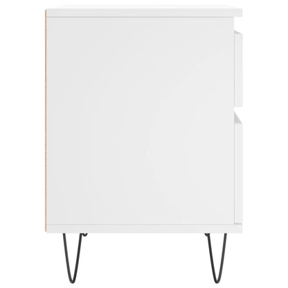 Mesas de cabeceira 2pcs 40x35x50 cm derivados de madeira branco