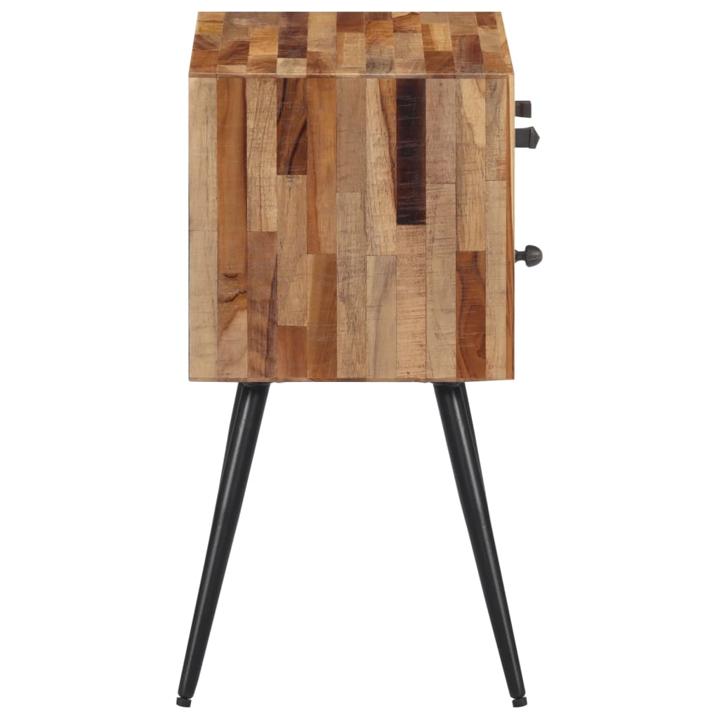 Bedside table 47x31.5x60 cm solid teak wood