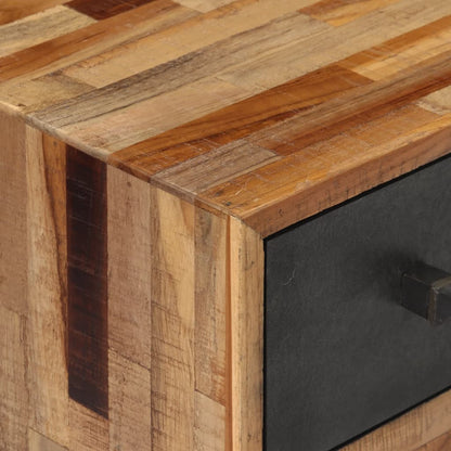 Bedside table 47x31.5x60 cm solid teak wood
