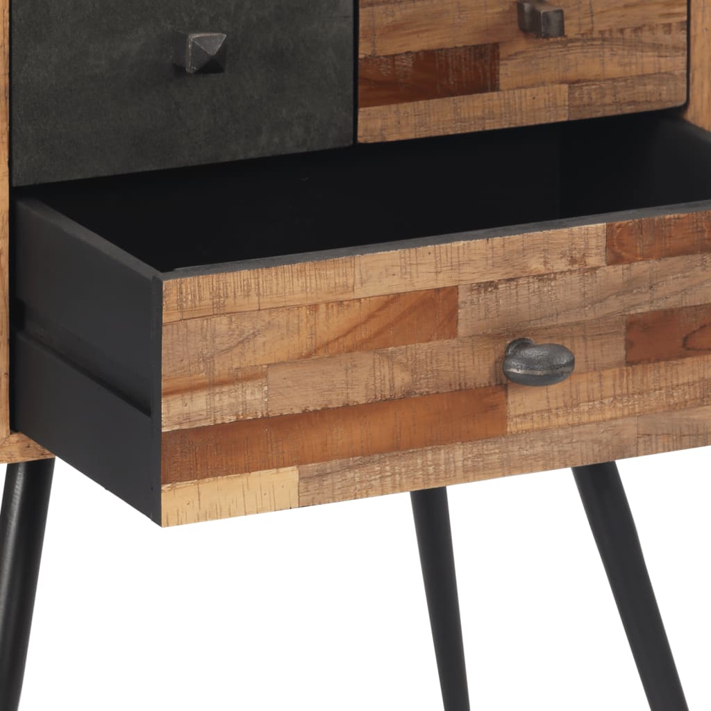 Bedside table 47x31.5x60 cm solid teak wood