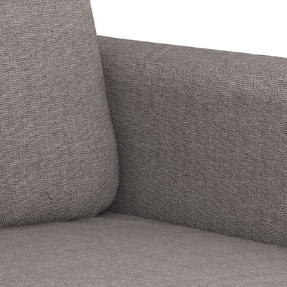 3-seater sofa in 180 cm grey-brown fabric