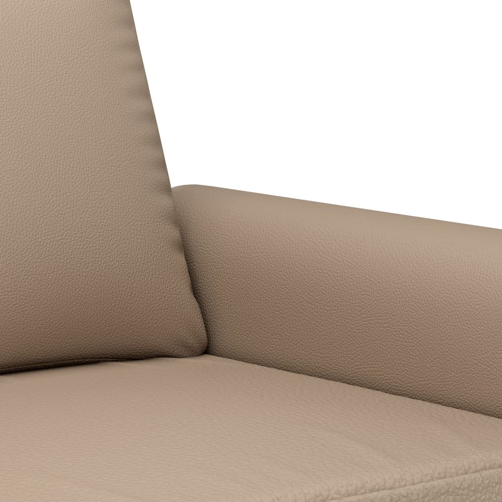 60 cm armchair in cappuccino faux leather
