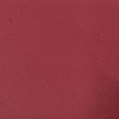 2-seater sofa 120 cm red faux leather
