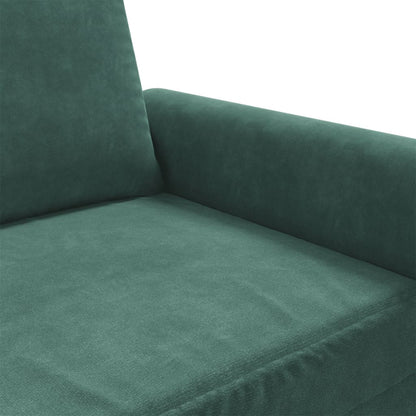 60 cm dark green velvet armchair