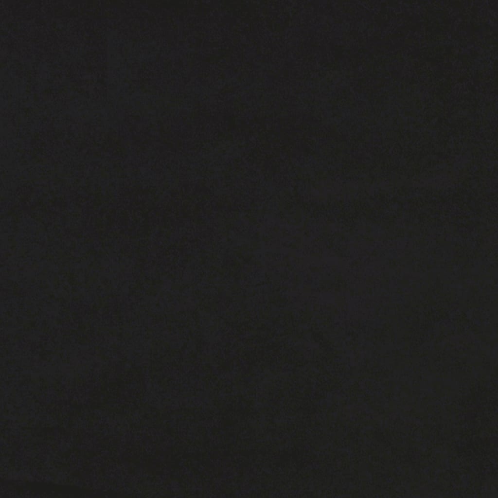Sofá de 2 lugares veludo 140 cm preto
