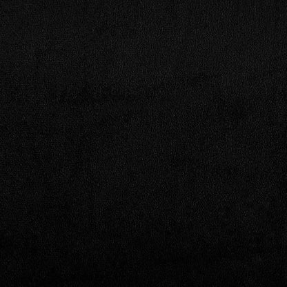 Sofá de 2 lugares 140 cm tecido de microfibra preto