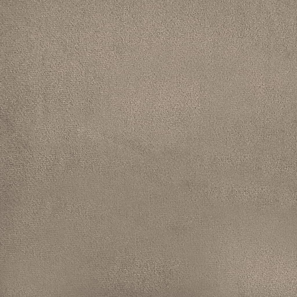 3-seater sofa 180 cm in grey-brown microfibre fabric