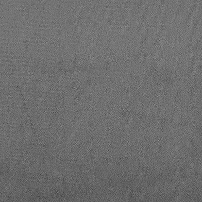 Sofá de 3 lugares 180 cm tecido de microfibra cinzento-escuro