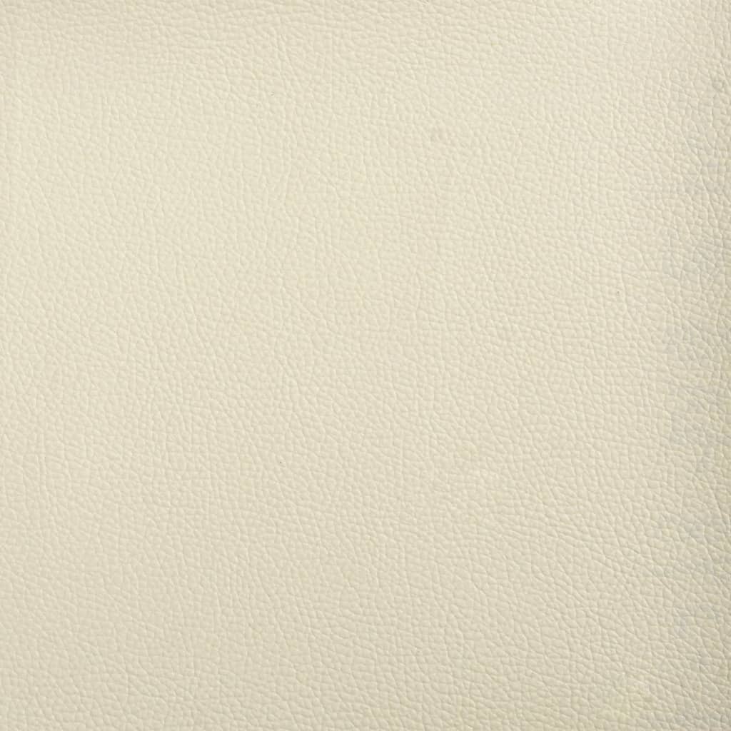 60 cm armchair in cream faux leather