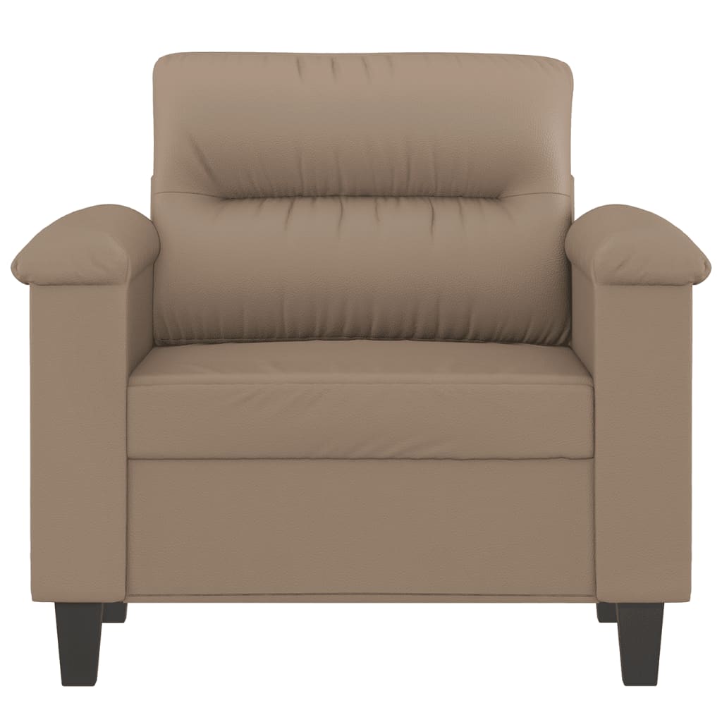 60 cm cappuccino artificial leather armchair