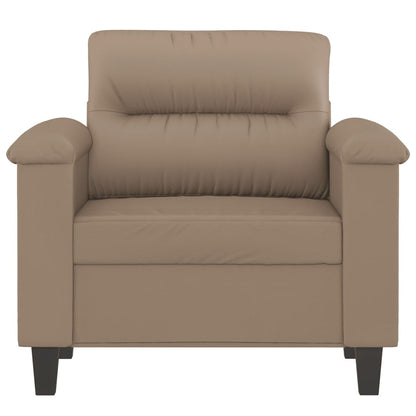 60 cm cappuccino artificial leather armchair