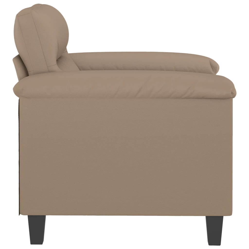 60 cm cappuccino artificial leather armchair