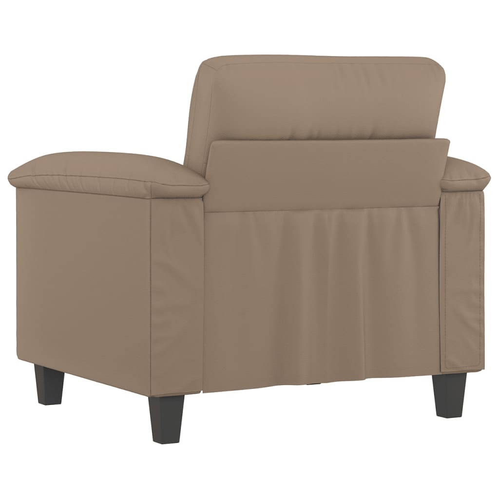 60 cm cappuccino artificial leather armchair