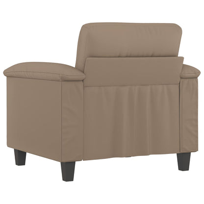 60 cm cappuccino artificial leather armchair