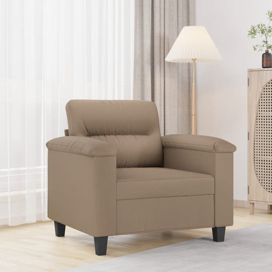 60 cm cappuccino artificial leather armchair