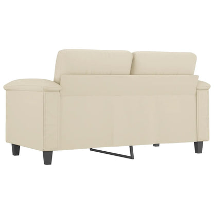 2-seater sofa 120 cm cream-colored artificial leather