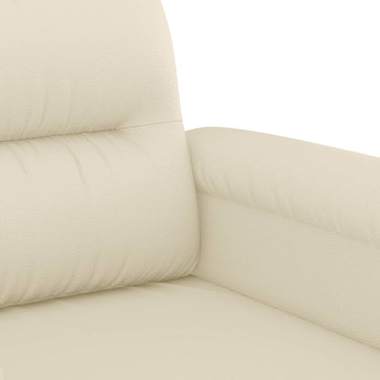 2-seater sofa 120 cm cream-colored artificial leather