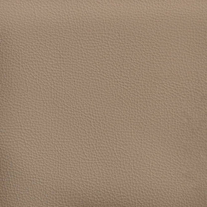 2-seater sofa 120 cm in cappuccino-colored faux leather