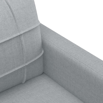 Poltrona tecido 60 cm cinzento-claro