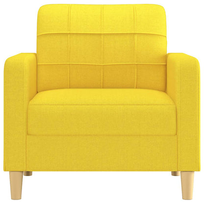 Poltrona 60 cm tecido amarelo-claro