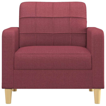 Poltrona 60 cm tecido vermelho tinto