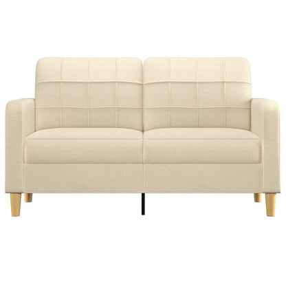 Sofá de 2 lugares tecido 140 cm cor creme